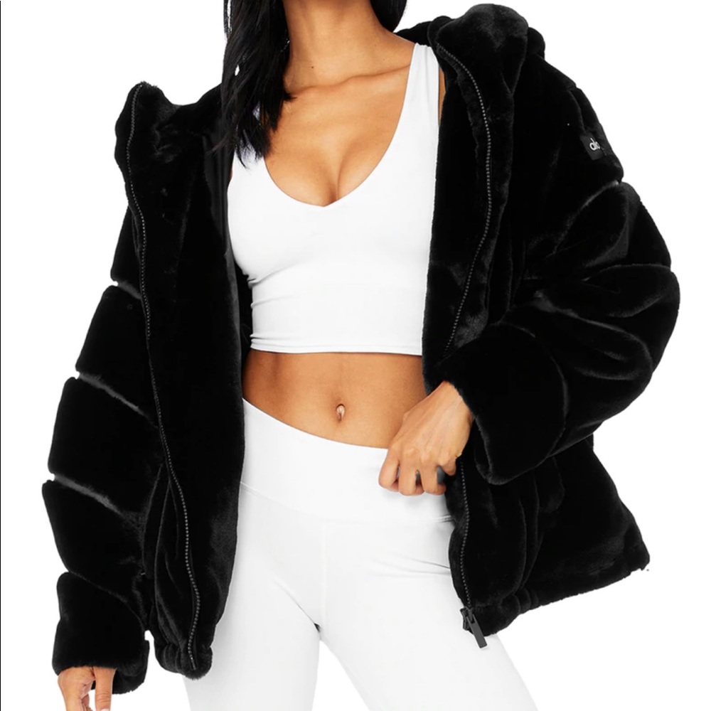Alo knockout faux fur jacket.